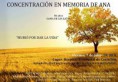 Concentración en memoria de Ana